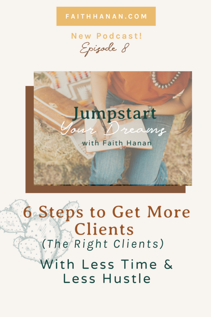 woman writing in a notebook 6 steps to get more clients