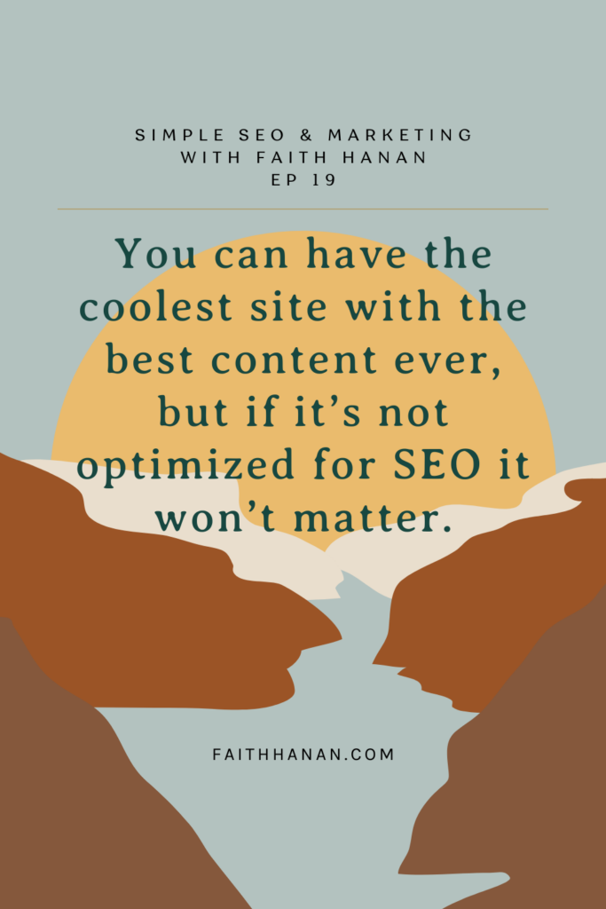 website SEO tips for more website traffic quote graphic