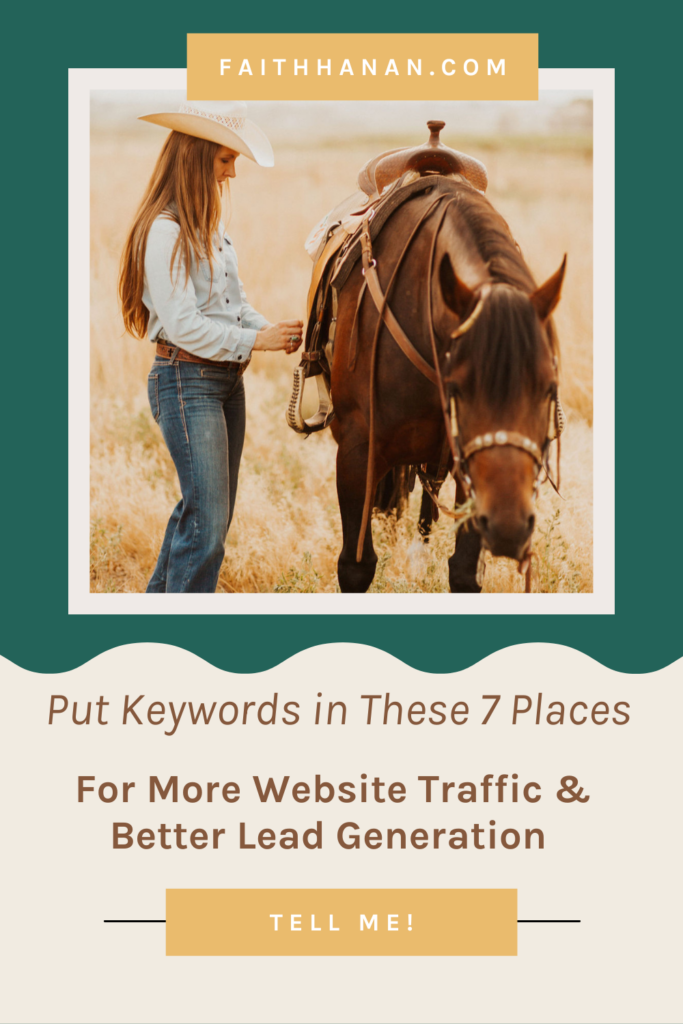 woman saddling horse soon to teach keyword tips and how to use keywords for organic marketing strategies