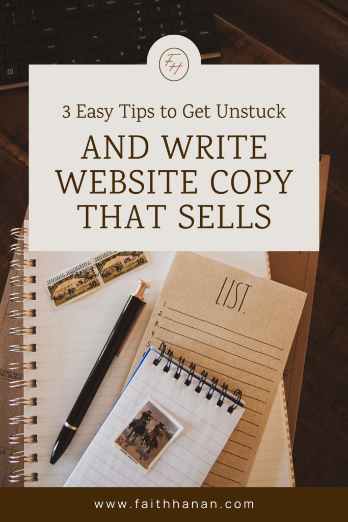 3-tips-to-get-unstuck-and-write-website-copy-that-sells-with-a-stack-of-notebooks-and-a-pen